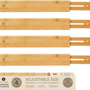 Night Tree Bamboo Drawer Dividers Set of 4