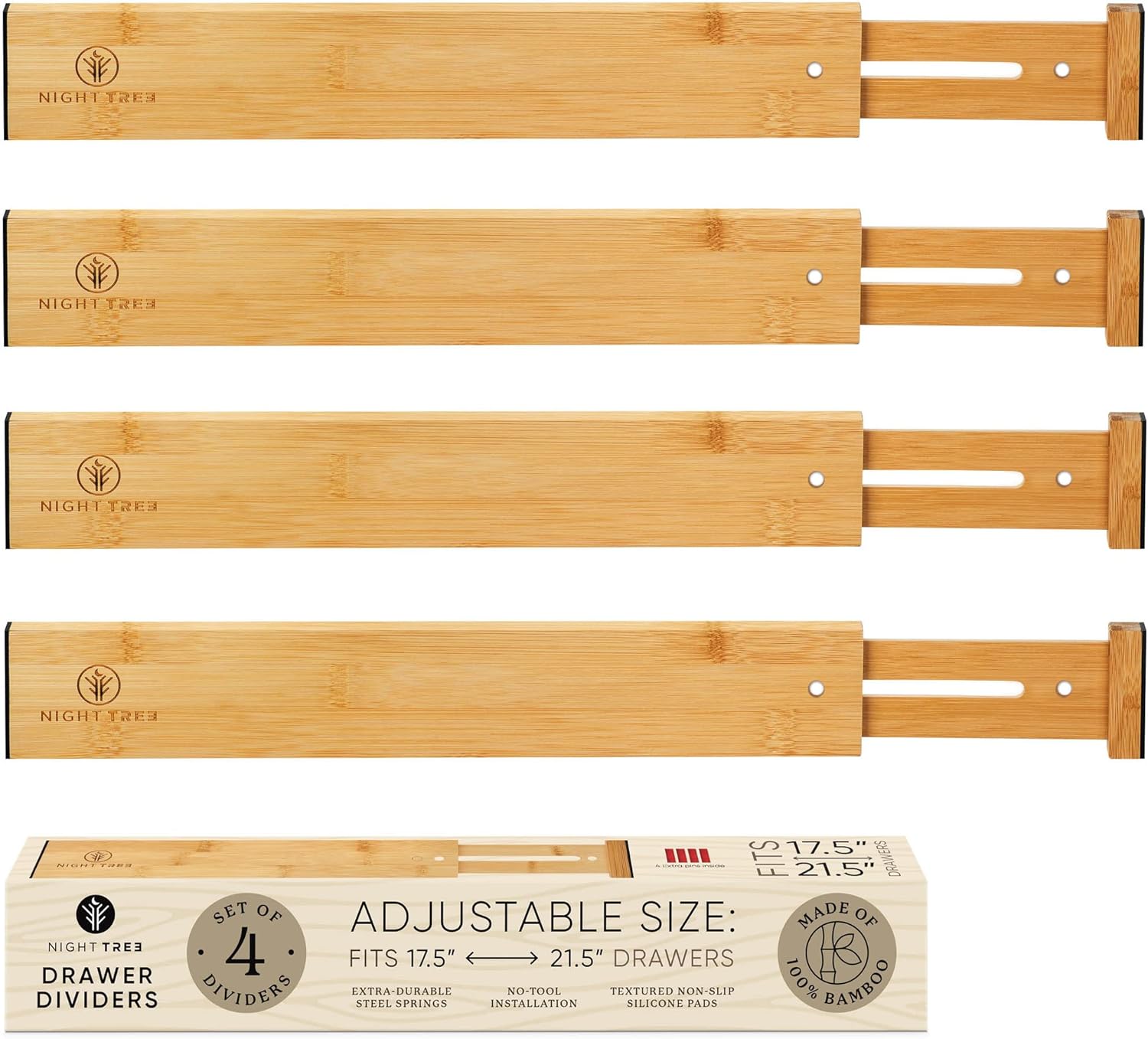 Night Tree Bamboo Drawer Dividers