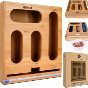 Night Tree Bamboo Ziplock Bag Storage Organizer